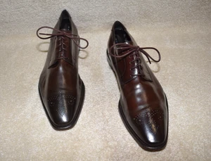 GORGEOUS CURATORE VERO CUOIO "ITALY MADE" OXFORDS 10.5 D $495 - Picture 1 of 8