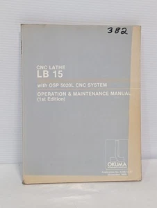 Okuma CNC Lathe LB 15 with OSP 5020L CNC System Operation & Maintenance Manual - Picture 1 of 7