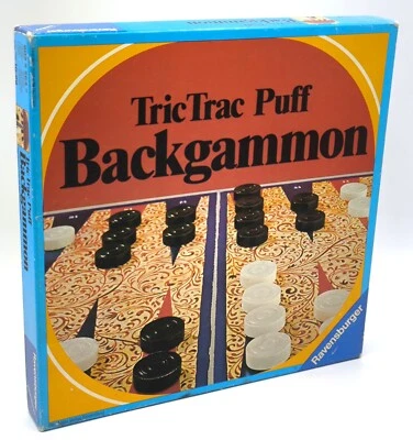Backgammon - Spiel von Ravensburger - Tric Trac Puff - Gesellschaftsspiel - 1974 - Bild 1 von 4