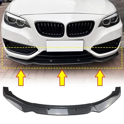 Labio alerón parachoques delantero aspecto carbono para BMW Serie 2 F22 220i 225i 228i 2014-19 Foto 1 de 4