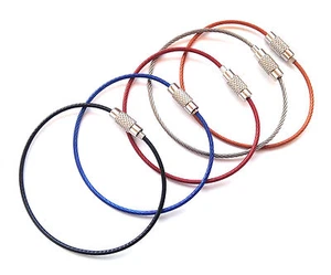 Stainless Steel Wire Loop for Keys or Luggage Tag / Stainless steel / Colour - Picture 1 of 10