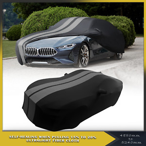 For BMW 6 7 8 Series Indoor Car Cover Stain Stretch Grey Stripe