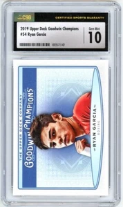 Ryan Garcia 2019 Upper Deck Goodwin Champions RC #54 CSG Gemma Mint 10 - Foto 1 di 2