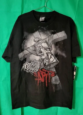 Camiseta DyseOne Auténtica Colección 1986 Para Hombre Negra Arte Gráfico - Talla L NUEVA Foto 1 de 4