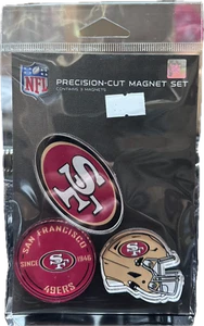 San Francisco 49ers Precision-Cut Magnet Set enthält 3 Magnete - Bild 1 von 1