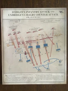 WATERLOO 1815 2 MAPAS A CADA LADO, VER FOTOS Y DESCRIPCIÓN PARA MAPA’S - Imagen 1 de 9