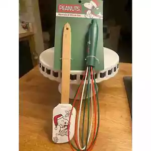 Peanuts Snoopy Christmas Silicone Spatula & Whisk Set - Picture 1 of 3