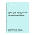 Hanns-Eisler-Tage der DDR vom 28. Juni bis 1. Juli 1978 Belrin Hauptstadt der DD