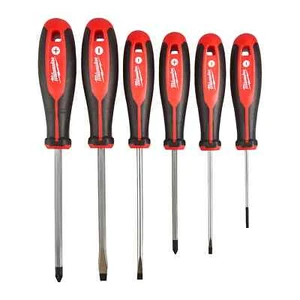 Milwaukee 6 Piece Tri-Lobe Screwdriver Set 4932471806 Pozi & Slotted - Picture 1 of 1
