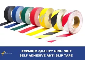 Anti Slip Tape High Grip Self Adhesive Safety Non Slip Waterproof - 50mm Width - Picture 1 of 25