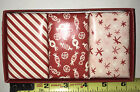 CHRISTMAS CANDY CANE Scented Soap. 3 bars each weigh 3 ozs , total weight 9 ozs.