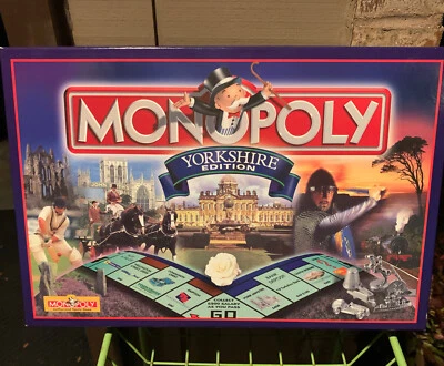RARE Monopoly YORKSHIRE Edition Board Game 2000 - COMPLETE! USA MINT CONDITION! - Image 1 of 4