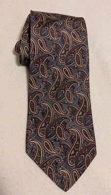 Windsor Collection Paisley Men’s 100% Silk Necktie T08 - Image 1 of 2