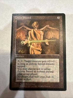 Zelyon Sword Fallen Empires Regular Vintage MTG Magic the Gathering - Image 1 of 2