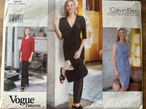 SENT TRACKED Vintage VOGUE CALVIN KLEIN Schnittmuster UNCUT OUTFIT Gr. 14-18 - Bild 1 von 5