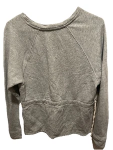 Athleta Gray Cinched Waist Crewneck Sweatshirt Size: Small. - Picture 1 of 5