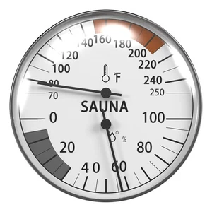 Termómetro e higrómetro de sauna 2 en 1, monitor de humedad, accesorios de sauna para... - Imagen 1 de 7