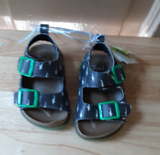 First Steps Boys Sandals Size 3 (ages 6-9 Months) NEW WITH TAGS blue sharks nwt