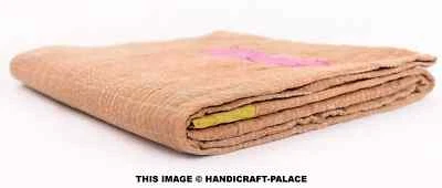 Colcha reversible de retazos de algodón edredón Kantha vintage indio Foto 1 de 3
