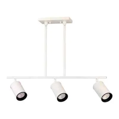 Allen + Roth KMH0303H-2 WH / 2592339 3-Light Suspended Track Light White - Image 1 of 2