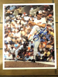 FOTO AUTÓGRAFA DE JIM PALMER 8 X 10 FIRMADA CORTE 1990 BALTIMORE ORIOLES CORTE LEYENDA - Imagen 1 de 2