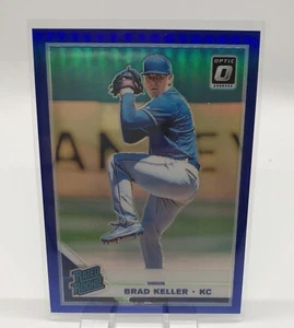 2019 Donruss Optic Blue Prizm Brad Keller Rated Rookie /75 - Picture 1 of 2