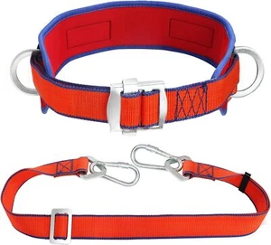 Ergonomic Orange Safety Harness Adjustable Fall Protection For Climbing And E... - Picture 1 of 6