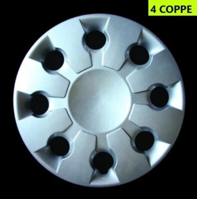 COPRICERCHI COPPE RUOTA RAGGIO "15" KIT 4 PEZZI PER RENAULT MODUS - Immagine 1 di 2