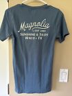 Magnolia Women?s Waco, Texas Sunshine& Silos Blue T-shirt Size XS