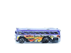 2000 Hot Wheels Surfin' School Bus Tour van PURPLE/FLAMES URBAN PACK EXCL. 1:64 - Picture 1 of 8