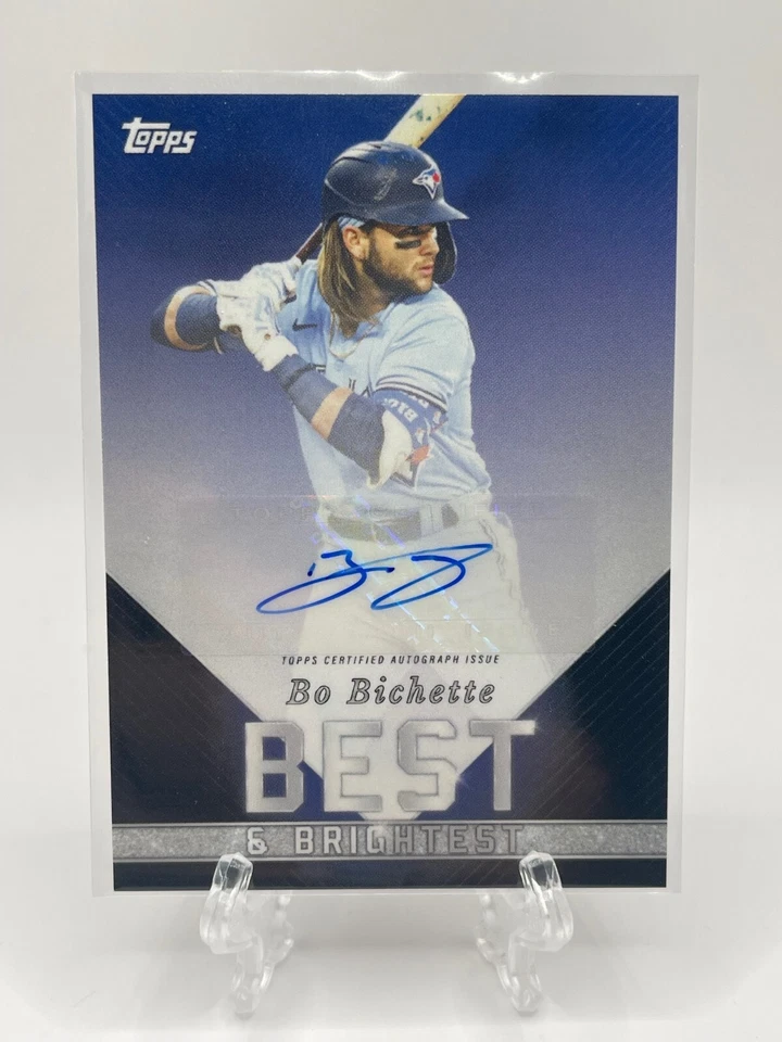 2022 Topps X Wander Franco Exclusive Bo Bichette Auto /75 Best & Brightest Jays - Image 1 of 2