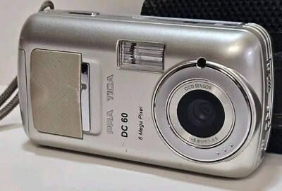 Cámara digital Praxis DC60 6,0 MP plateada probada con estuche - sin tarjeta de memoria  Foto 1 de 4
