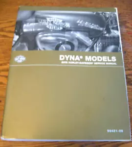 2009 Harley-Davidson Dyna Service Manual Fat Bob Street Low Rider Wide Glide Xln - Picture 1 of 4