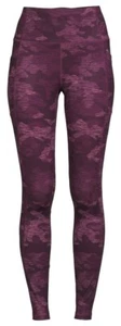 Avia Womens Core Performance Purple Camo Leggings New With Tags Large (12-14) - Picture 1 of 4