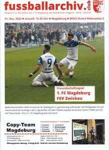 PG Testspiel 2022 1.FC Magdeburg - FSV Zwickau - Bild 1 von 1