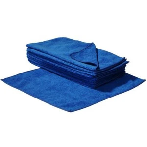 10 Mikrofasertücher Microfasertuch 40x40 cm Blau Tücher Auto Putztuch Poliertuch - Bild 1 von 2