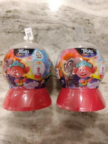 Dreamworks Trolls World Tour Sparkle Dome Surprise Lot Of 2 New Factory Sealed Cover