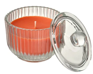 IKEA HOSTAGILLE Scented Candle In Glass, Sandalwood & Patchouli Orange 20 hr NEW - Picture 1 of 4