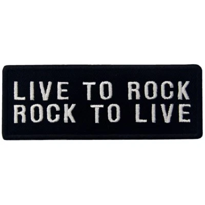 Iron Sew On Patch Embroidery Back Biker Rock Punk Heavy Metal Badges Appliques - Image 1 of 4