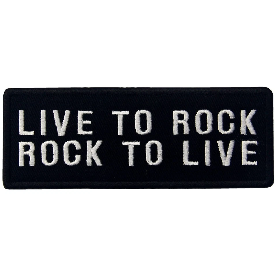 Iron Sew On Patch Embroidery Back Biker Rock Punk Heavy Metal Badges Appliques - Image 1 of 4
