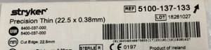 5100-137-133 PRECISION THIN , LONG TAPERED, EXP 2024-11-05 LOT OF 5 - Picture 1 of 1