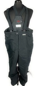 Pantalones de snowboard Activa Bib 2 bolsillos con cremallera negros talla L - Imagen 1 de 5