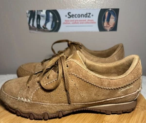 Skechers Suede Brown Casual Bikers Shoes Women’s Size 8.5 - Picture 1 of 6
