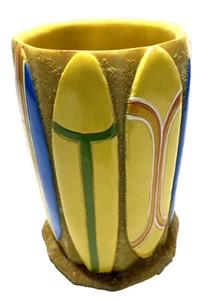 Pottery Barn Surfs Up Surfbrett Becher Tasse Strand Surfer Wohndeko 5"x3,5" - Bild 1 von 7