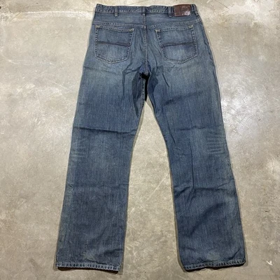 Lee Heritage Relaxed Bootcut Jeans 36x33 Dark Wash Faded Y2K Premium Denim - Image 1 of 4