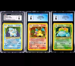 🔥Lote de 3 cartas Pokémon clasificadas PSA/CGC/BGS/GRAN VALOR/8s Y ARRIBA/PAQUETE MISTERIOSO🔥 - Imagen 1 de 8