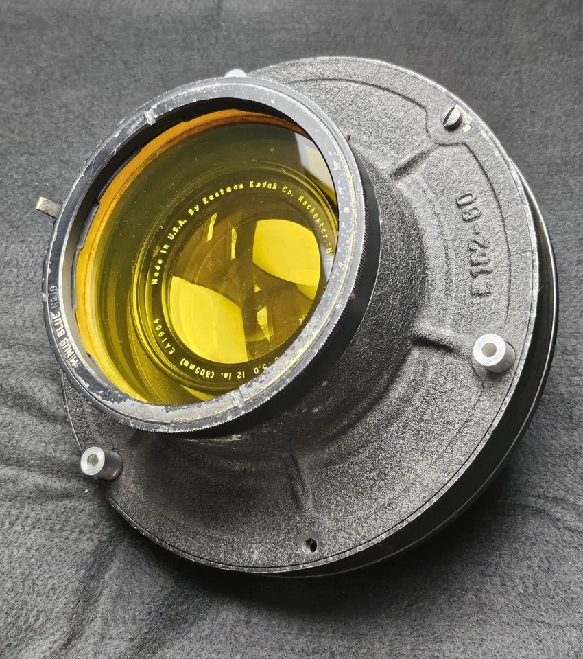 Kodak Aerostigmat f/5.0 (305mm) 12 In. Camera Aerial Lens + Filter K-17 - Image 1 of 4