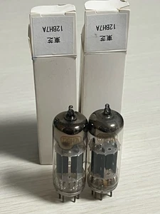 Toshiba 12BH7A Pair Vacuum Tubes – Tested – Vintage – All Show Good Reading - Picture 1 of 10