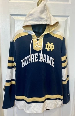 Champion Notre Dame Sudadera con Capucha con Cordones NCAA Hockey sobre Hielo Talla L Foto 1 de 4