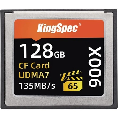 Compact Flash CF Card 128GB 4K 135MB/S Memory Card UDMA7 Photography - Image 1 of 4